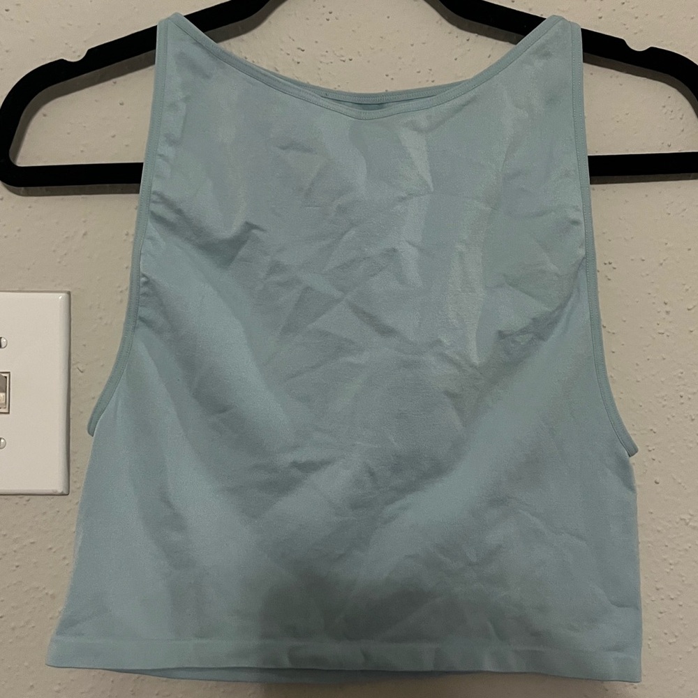 Free People Sky Blue Crop Top
